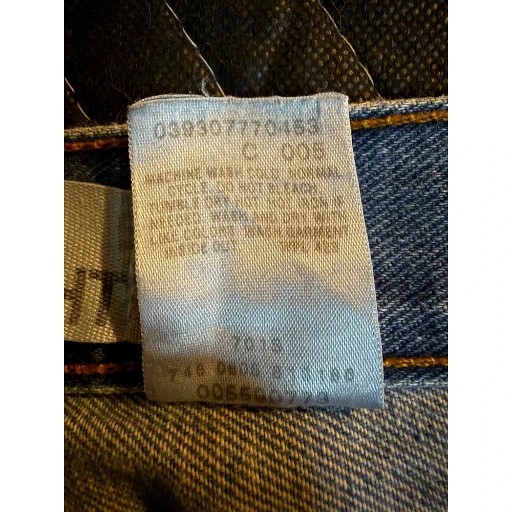 Levis 559 Relaxed Straight Jeans Mens 34x32 Blue Red Tab Y2K Denim